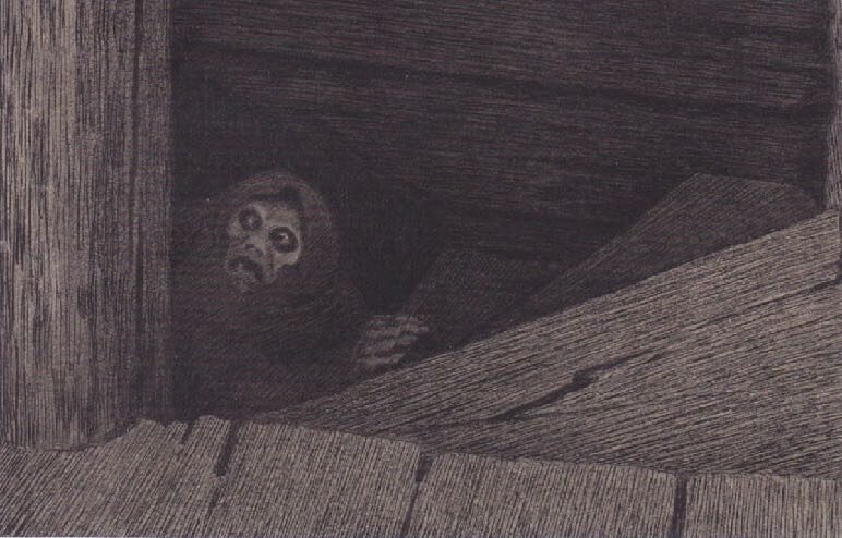 Pesta i trappen av Theodor Kittelsen